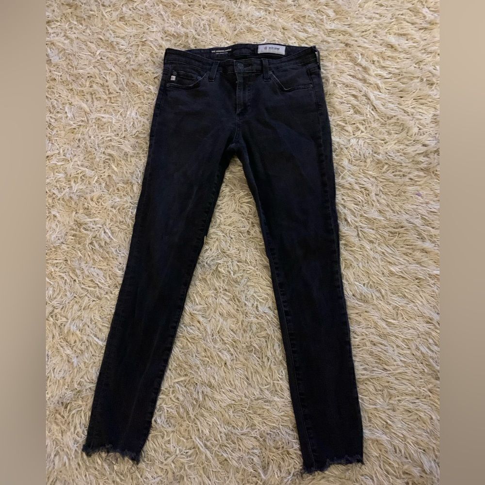 AG black denim The legging skinny size 28r black